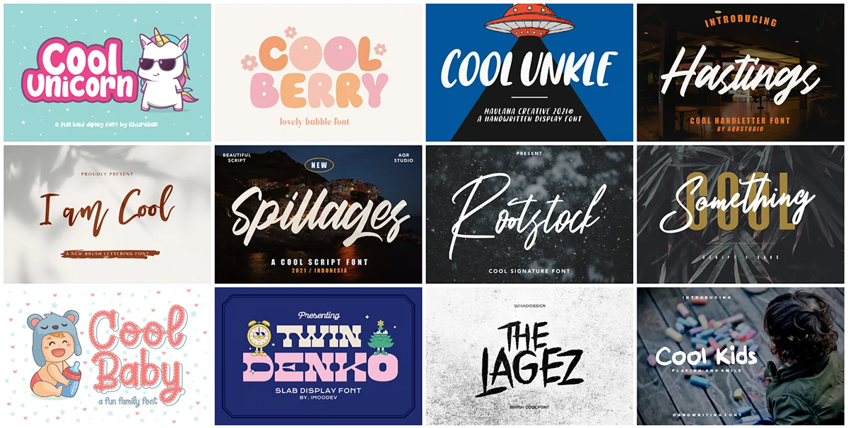 best cool fonts
