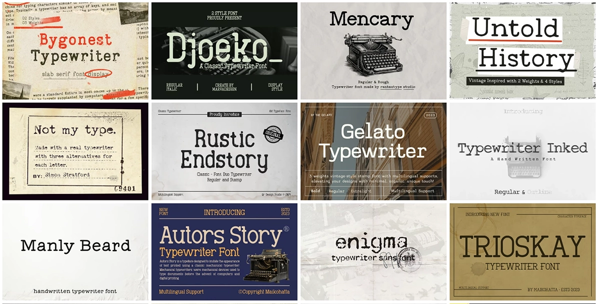 typewriter-fonts-preview