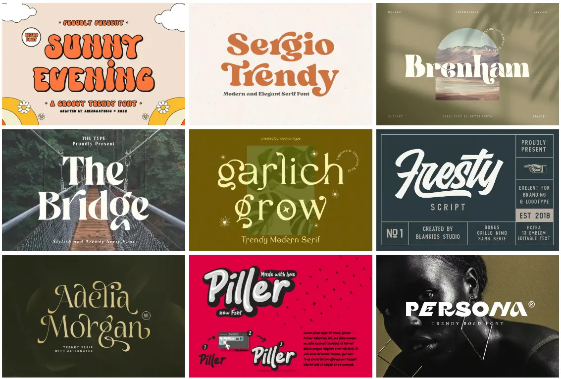Best Trendy Fonts