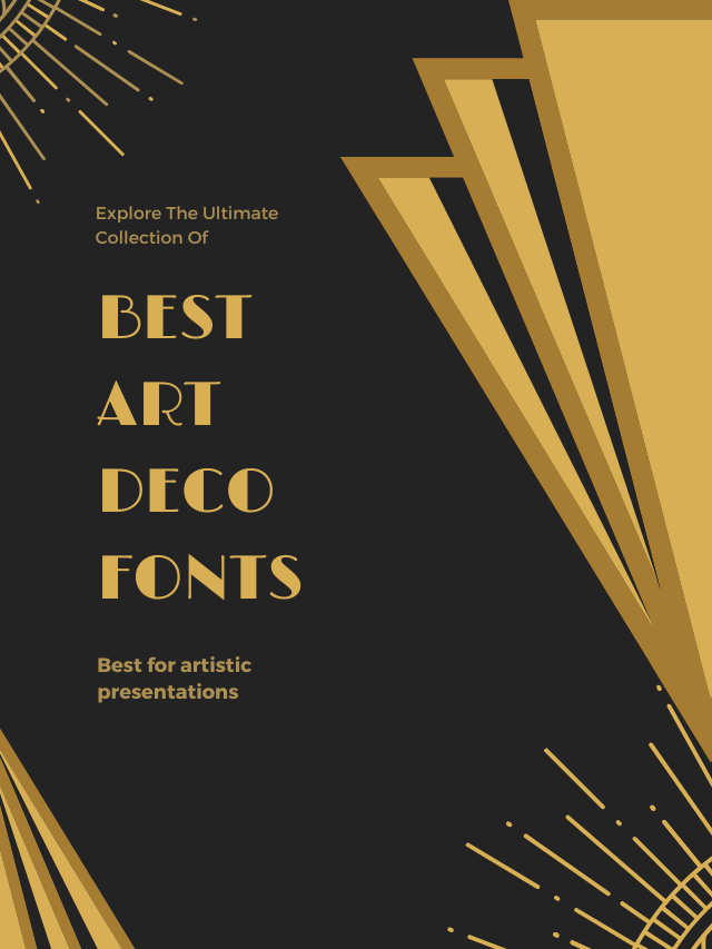Best art deco font webstories designertale