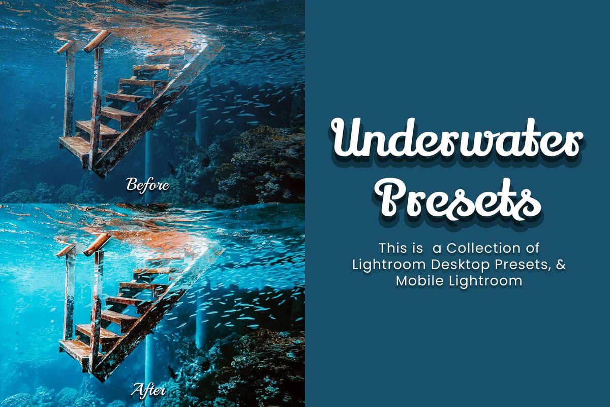 Aquatic landscape with rich textures and colors, illustrating the potential of Lightroom presets for underwater photography.