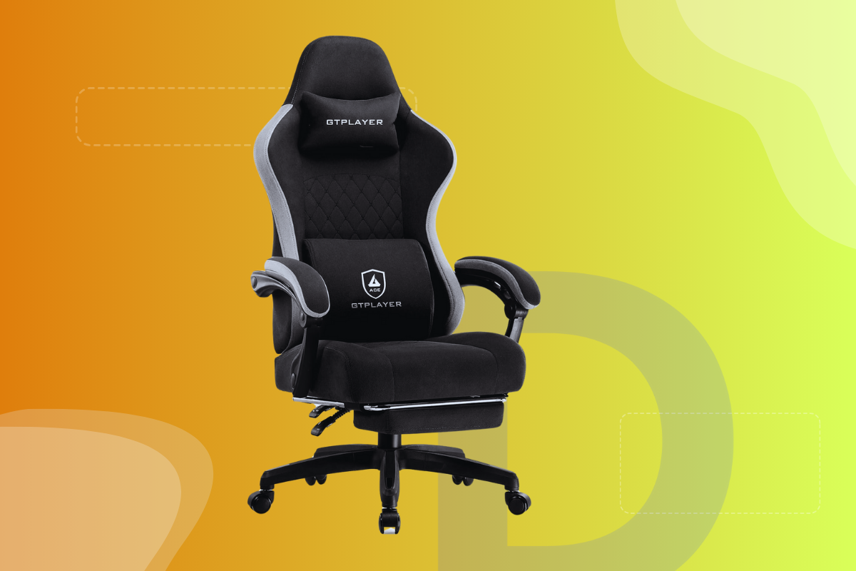 GTPLAYER Gaming Chair With Footrest Now $118 — A 37% Deal on Ergonomic Comfort for Gamers and Professionals