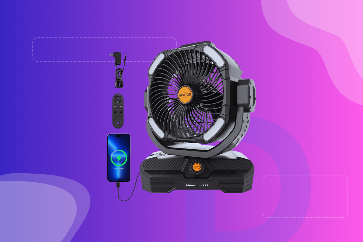Stay Cool Anywhere: WESTTREE 45000mAh Rechargeable Fan Now $149.99 – A Must-Have for Summer and Camping