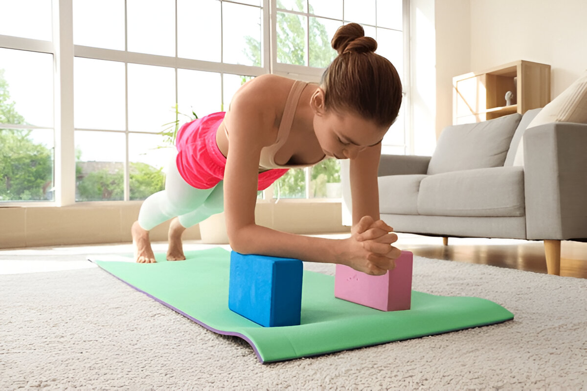 yoga block strength exercises