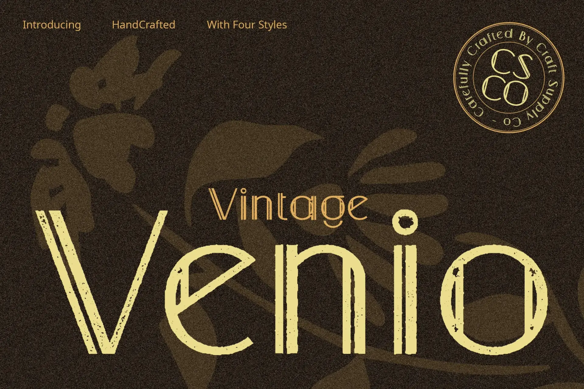 Venio Stamp Font