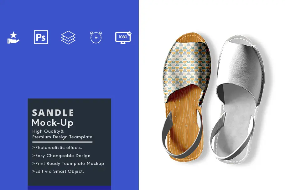 sandal mockup