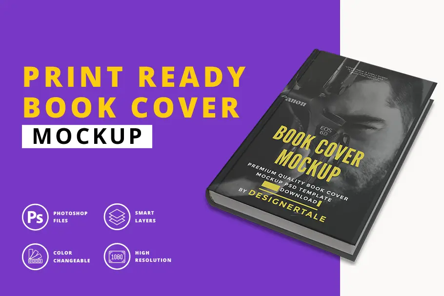 print ready book cover mockup