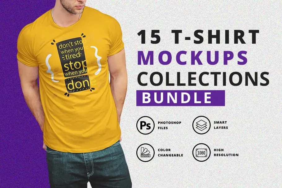 t shirt mockup bundle with model