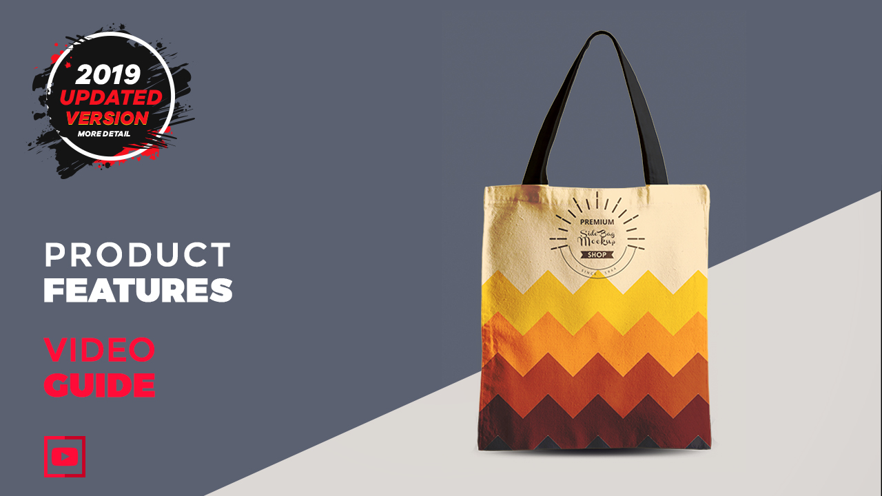 tote bag mockup video user manual by designertale
