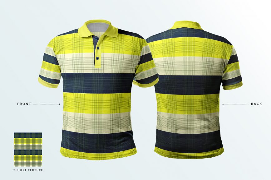 multi feature collar t shirt mockup Photoshop tempalte