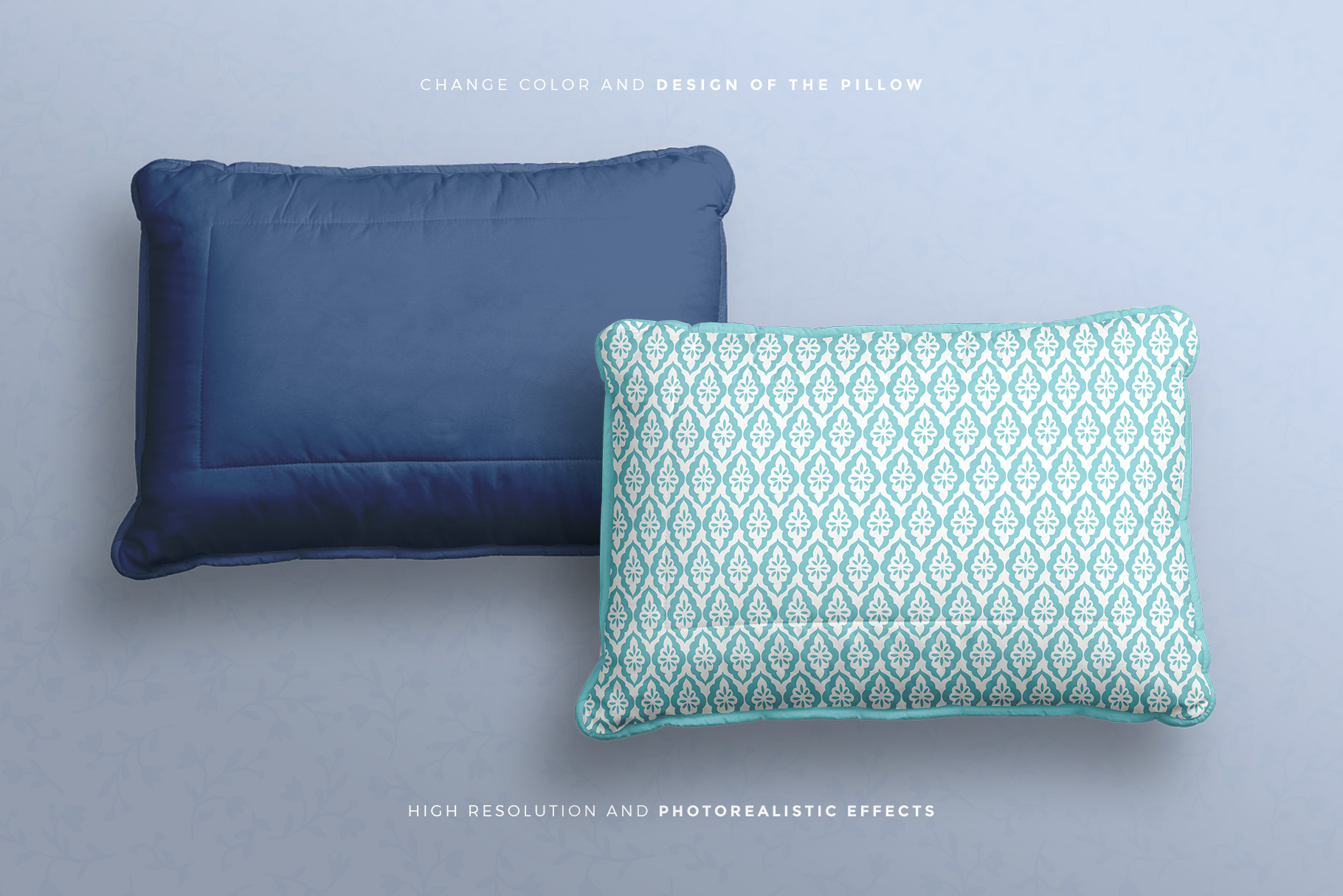 editability of the soft bed pillow mockup