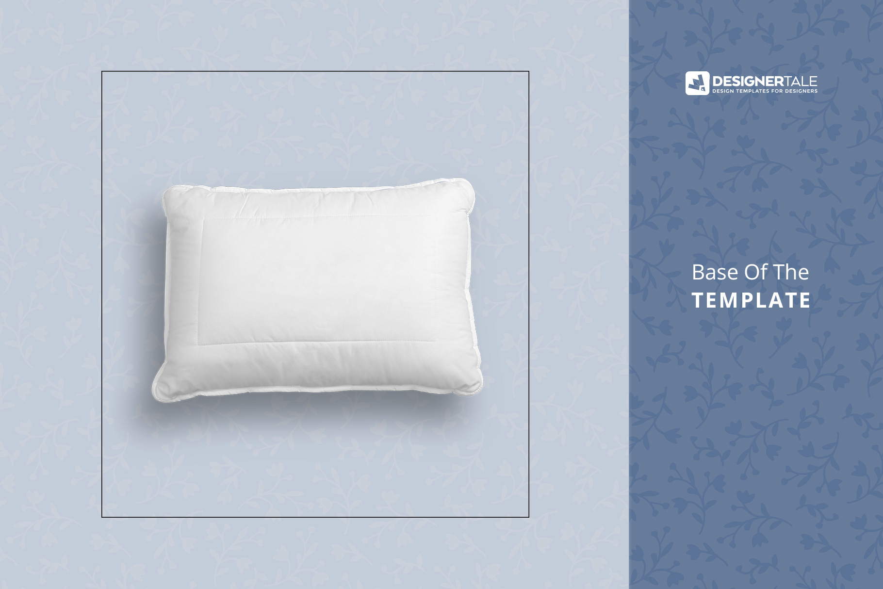 base of the soft bed pillow mockup