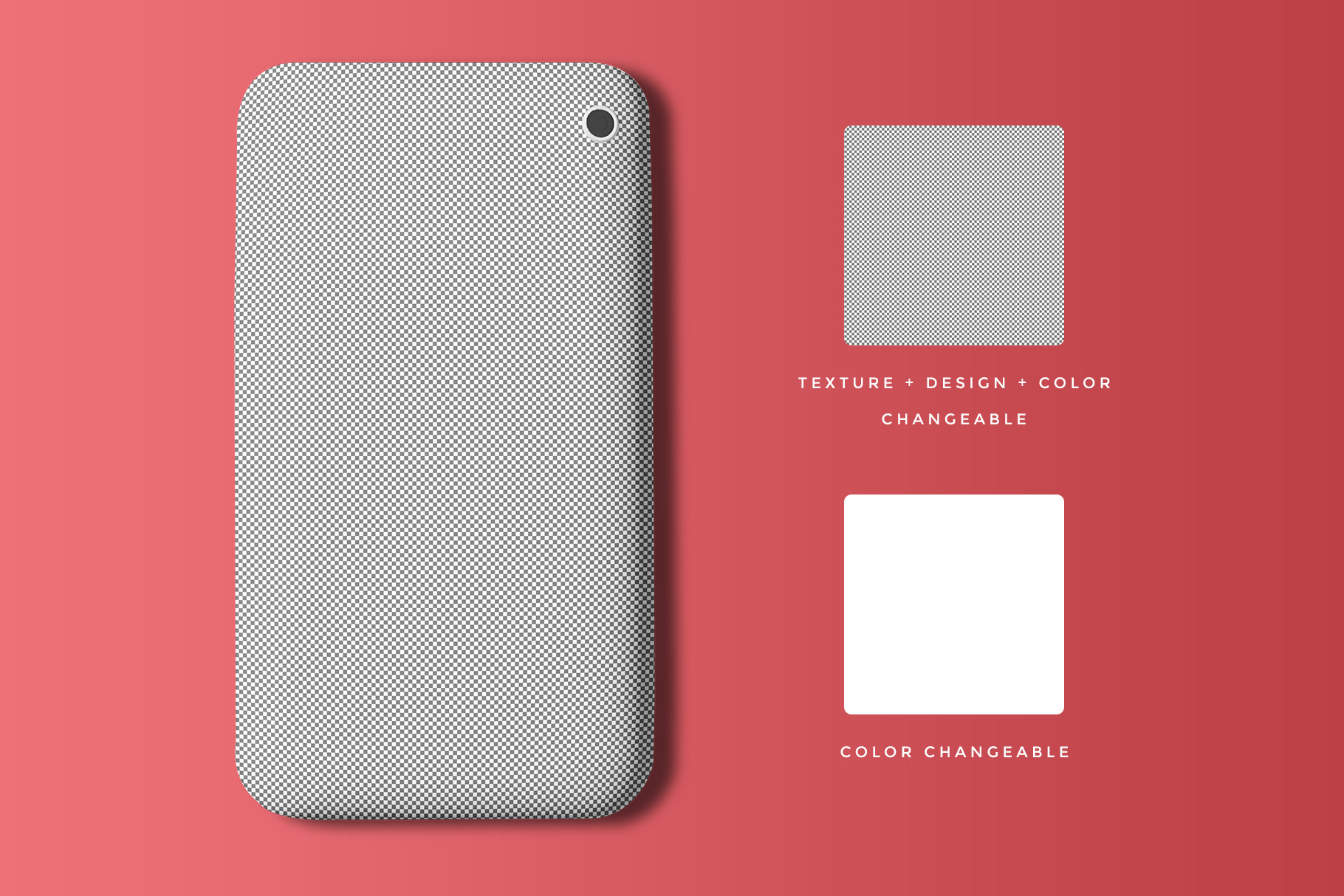 editability of the top view smart phone back cover mockup