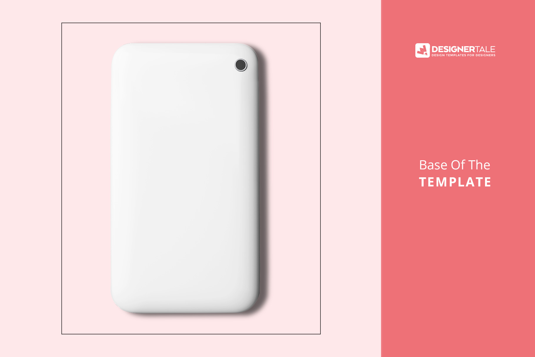image base of the top view smart phone back cover mockup