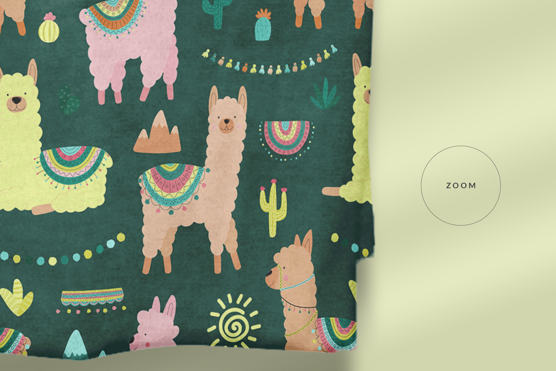 zoomed in image of the top view rolled linen dinner napkin mockup