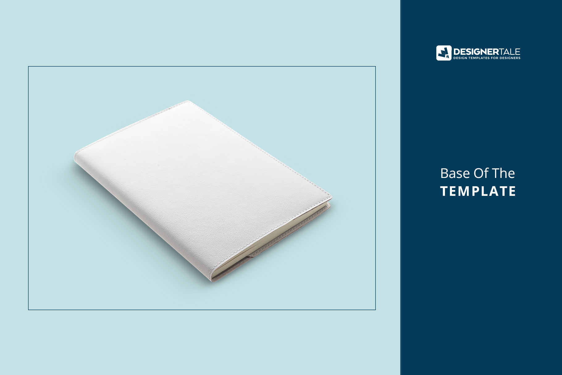 base image of the leather bind journal cover mockup