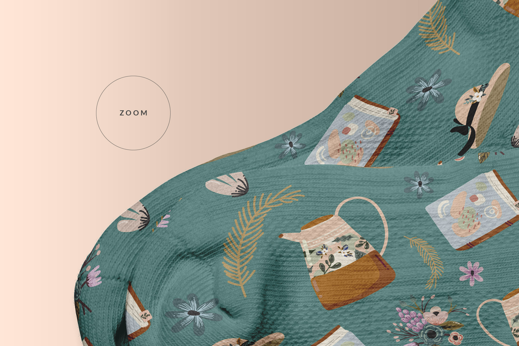 zoomed in image of the top view half socks mockup