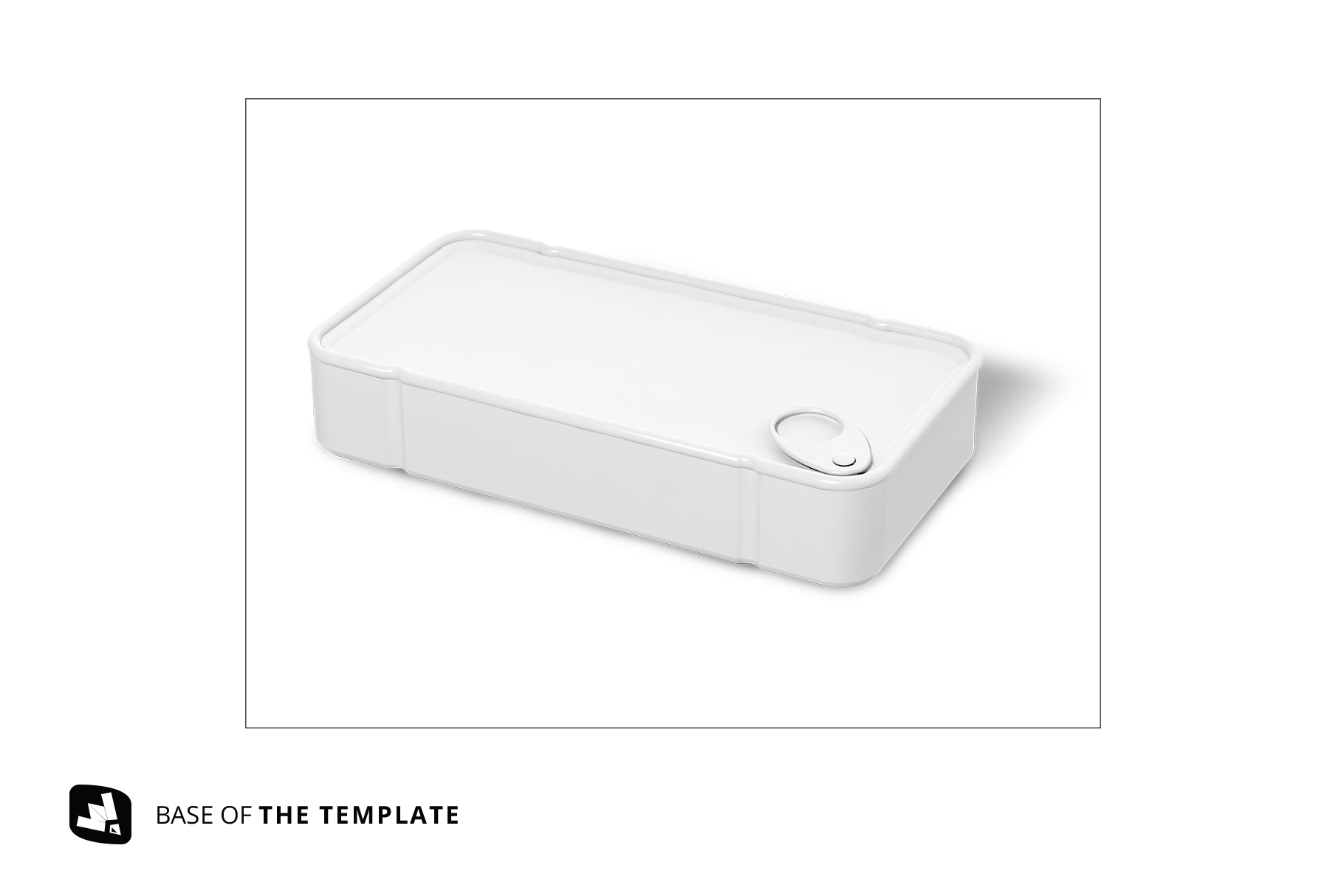 base image of the canned food packaging mockup