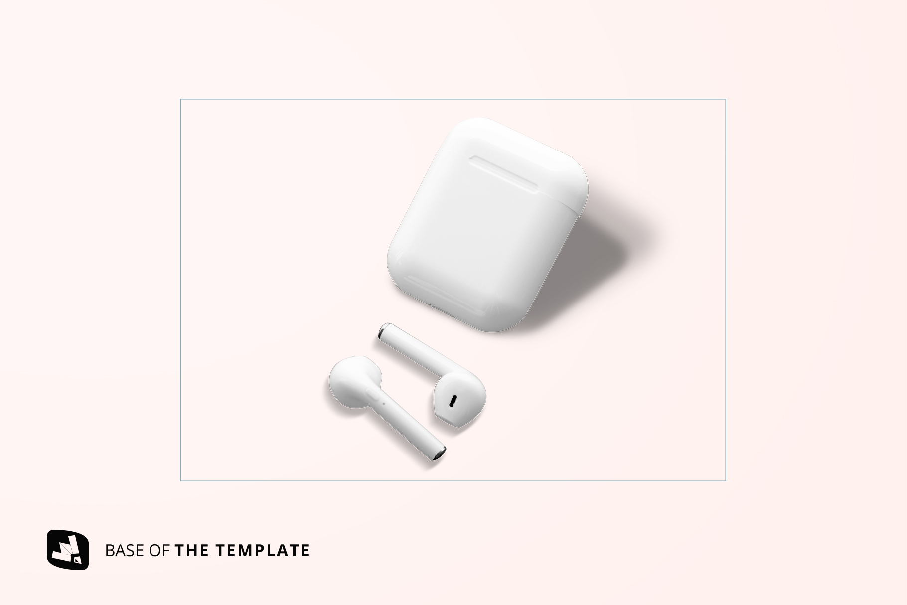 base image of the airpod case mockup