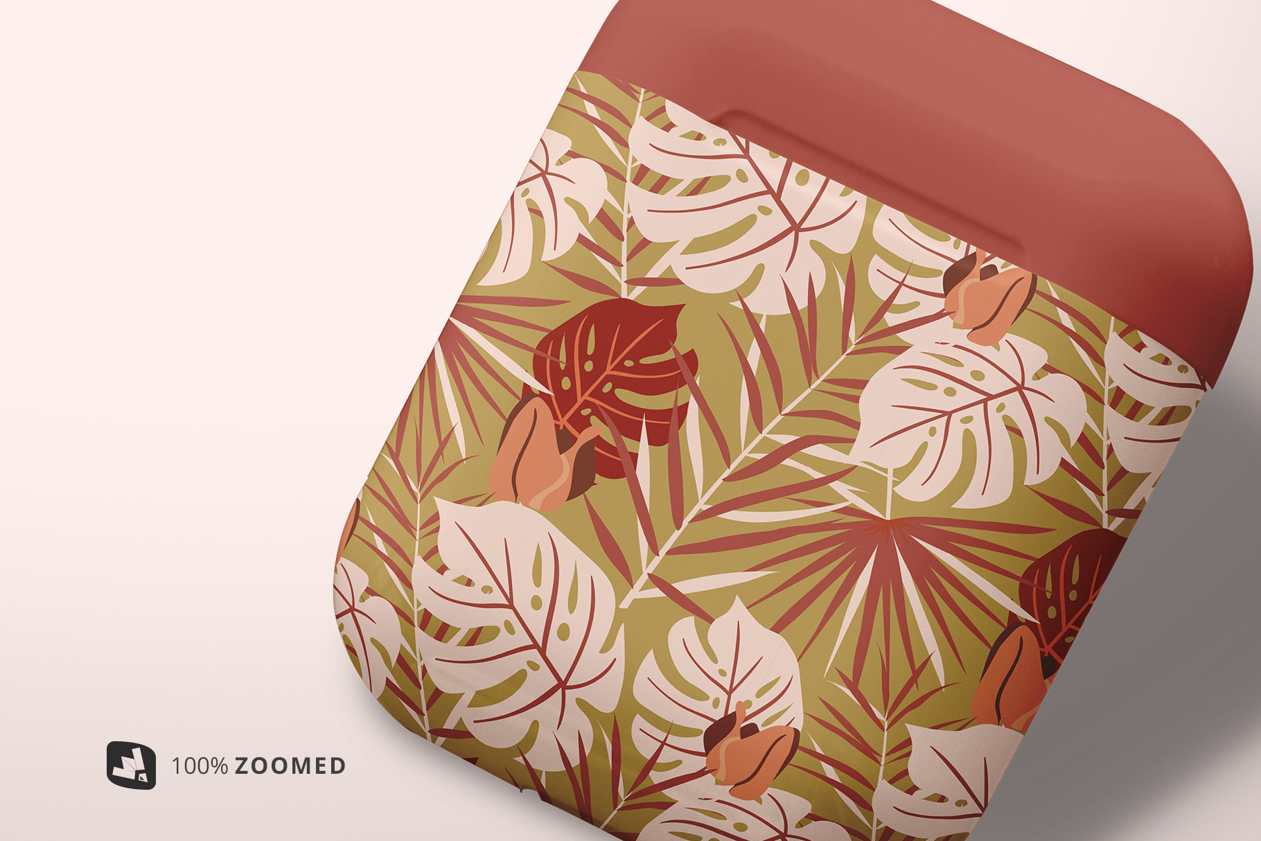 zoomed in image of the airpod case mockup
