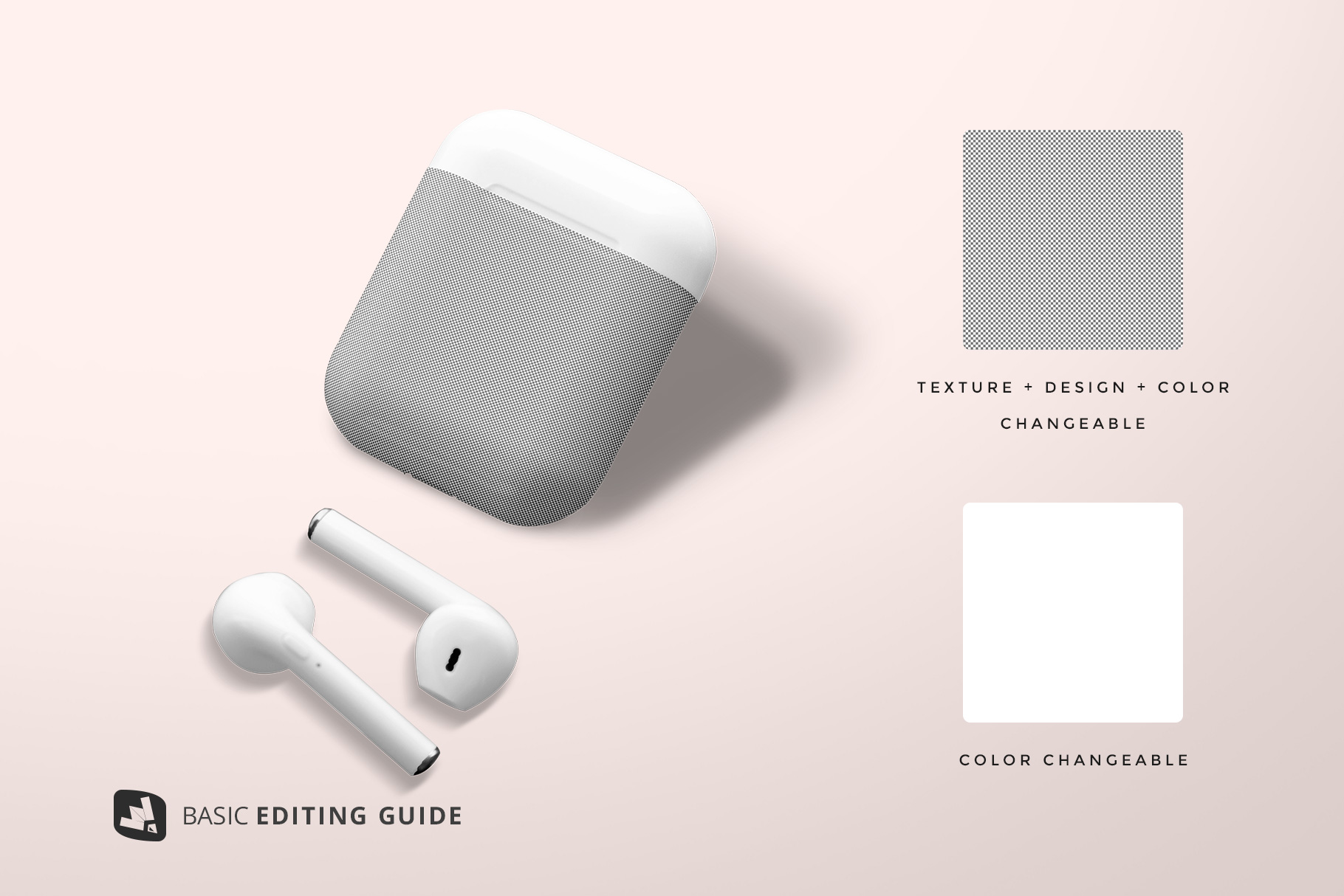 editability of the airpod case mockup