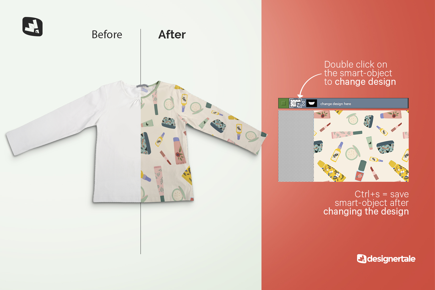 how to change design of the top view girls full sleeve top mockup