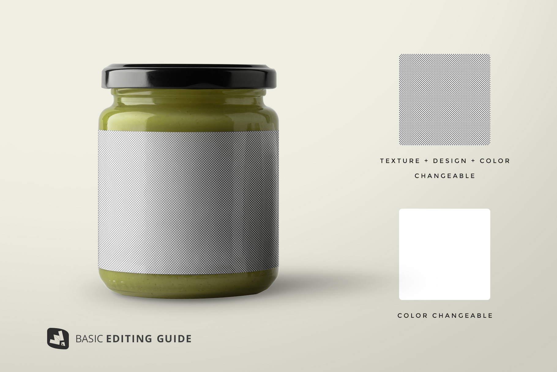 editability of the organic baby food packaging mockup