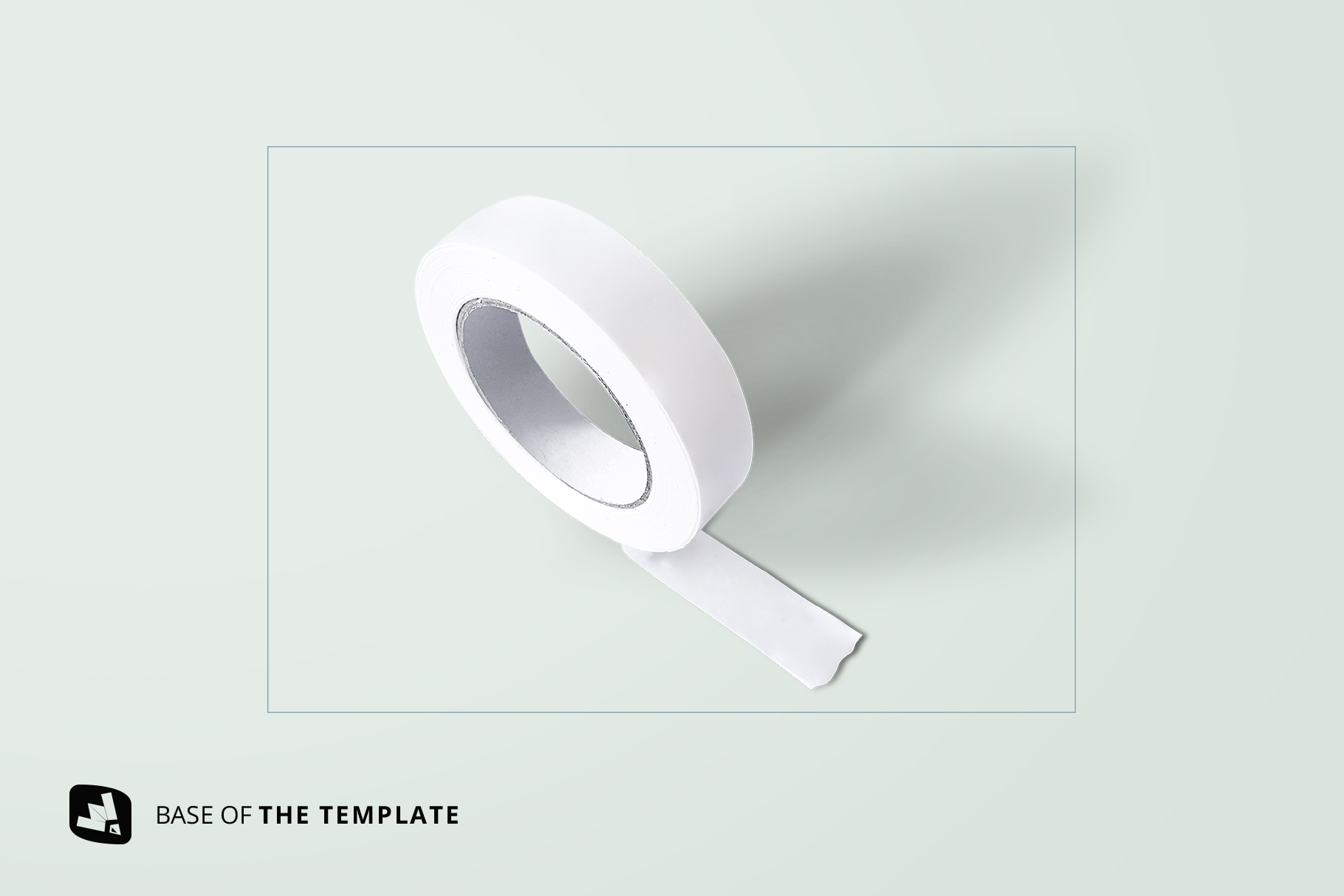 base image of the themed washi tape roll mockup