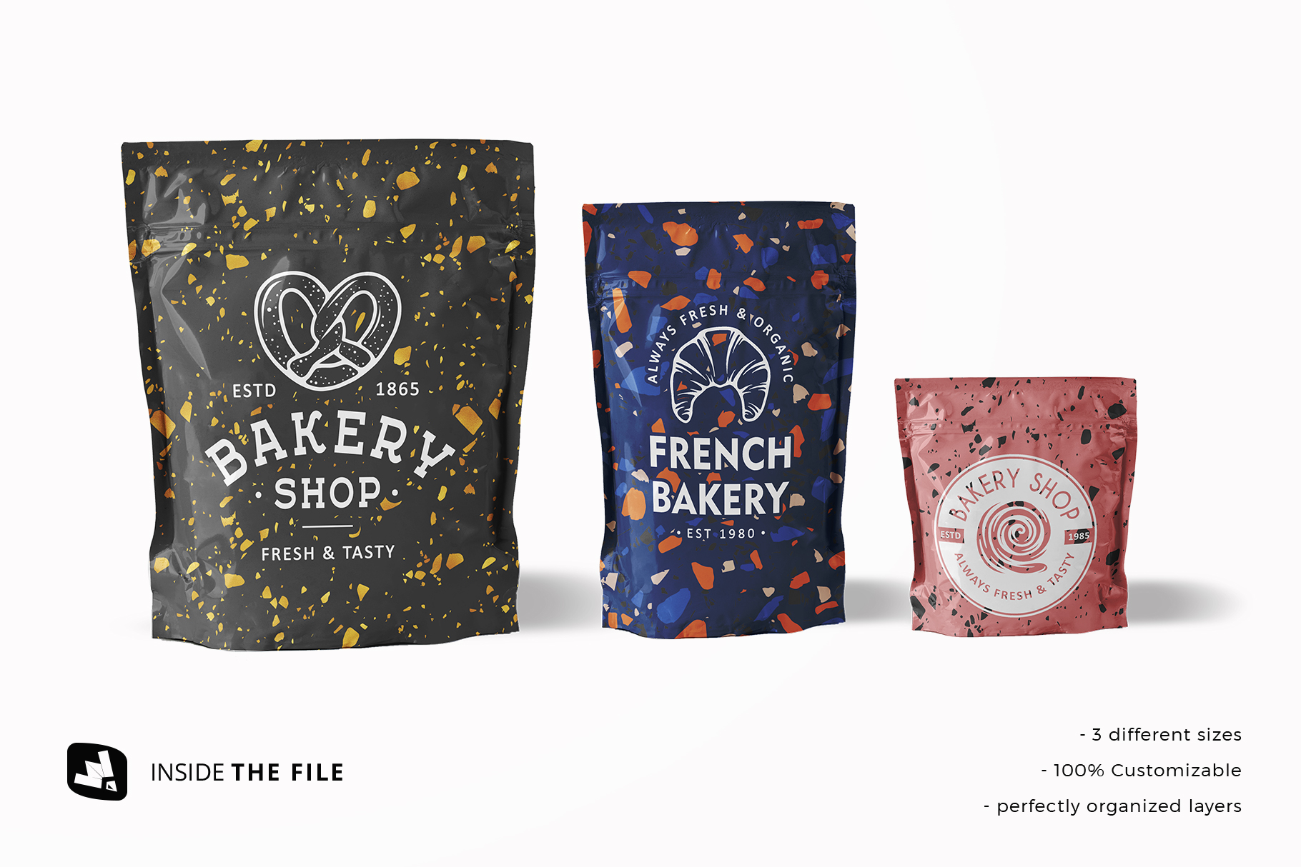 insdie the file of the flexible food pouch packaging mockup