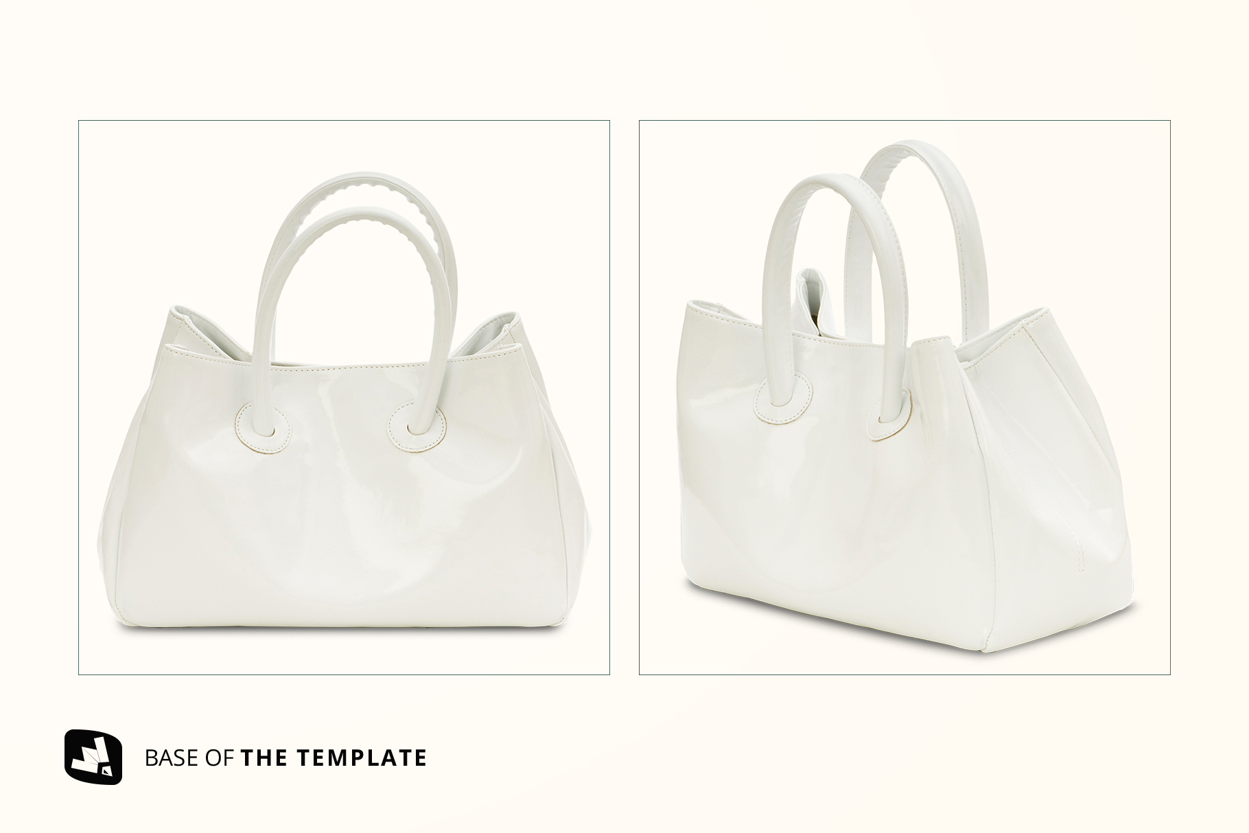 base image of the female handbag mockup