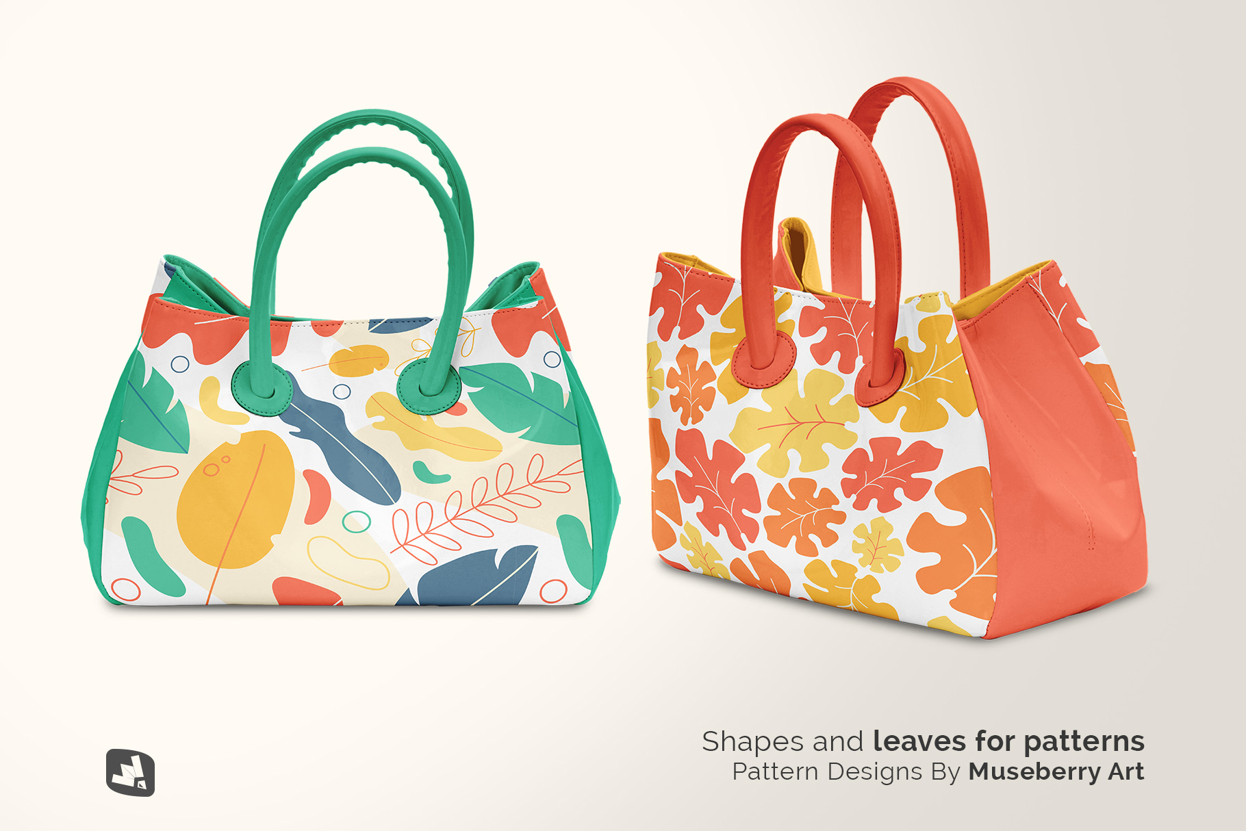 designer's credit of the female handbag mockup
