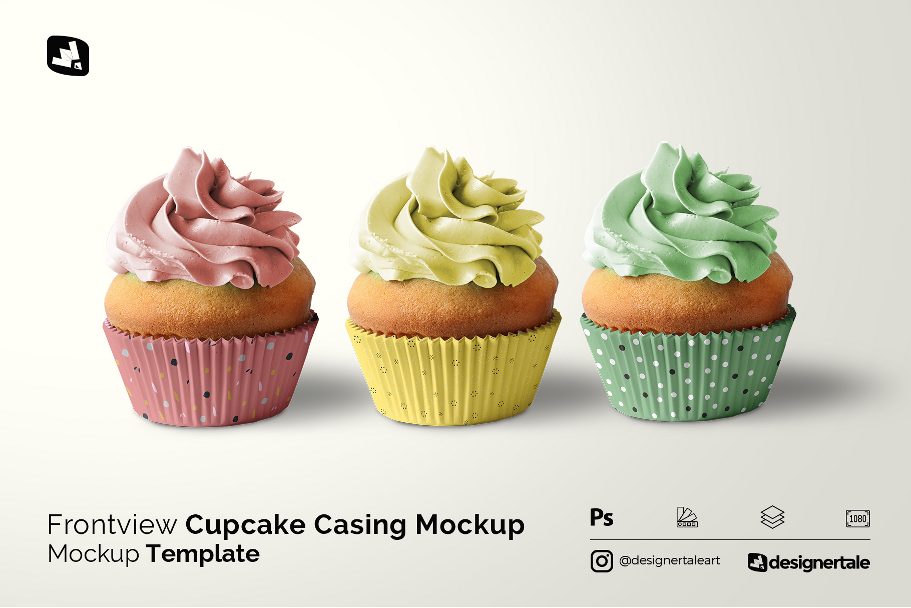 frontview cupcake casing mockup