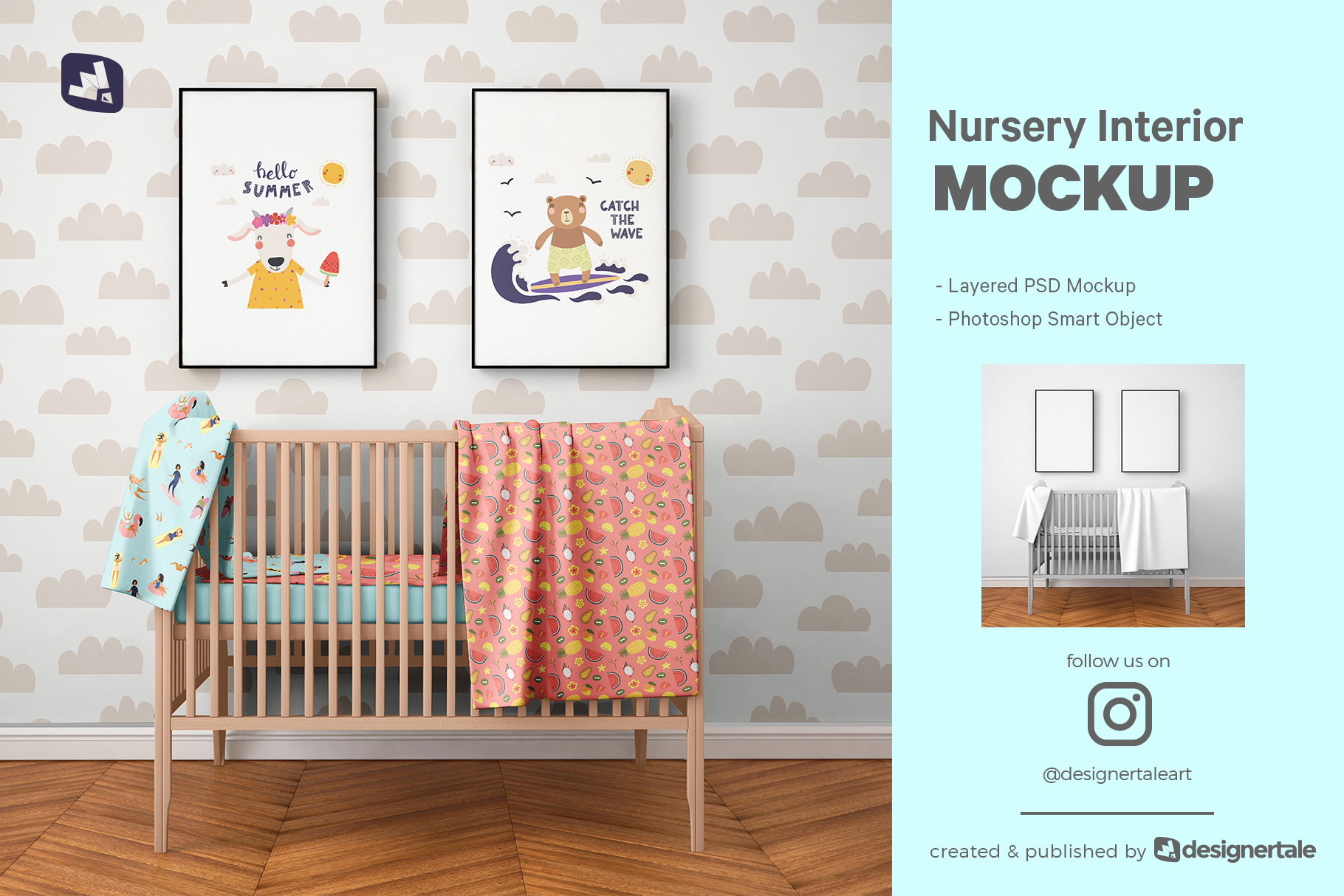 nursery interior mockup
