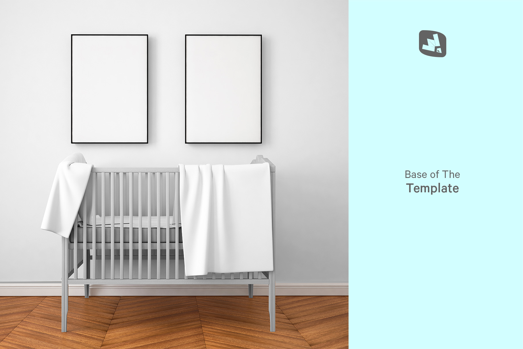base image of the nursery interior mockup
