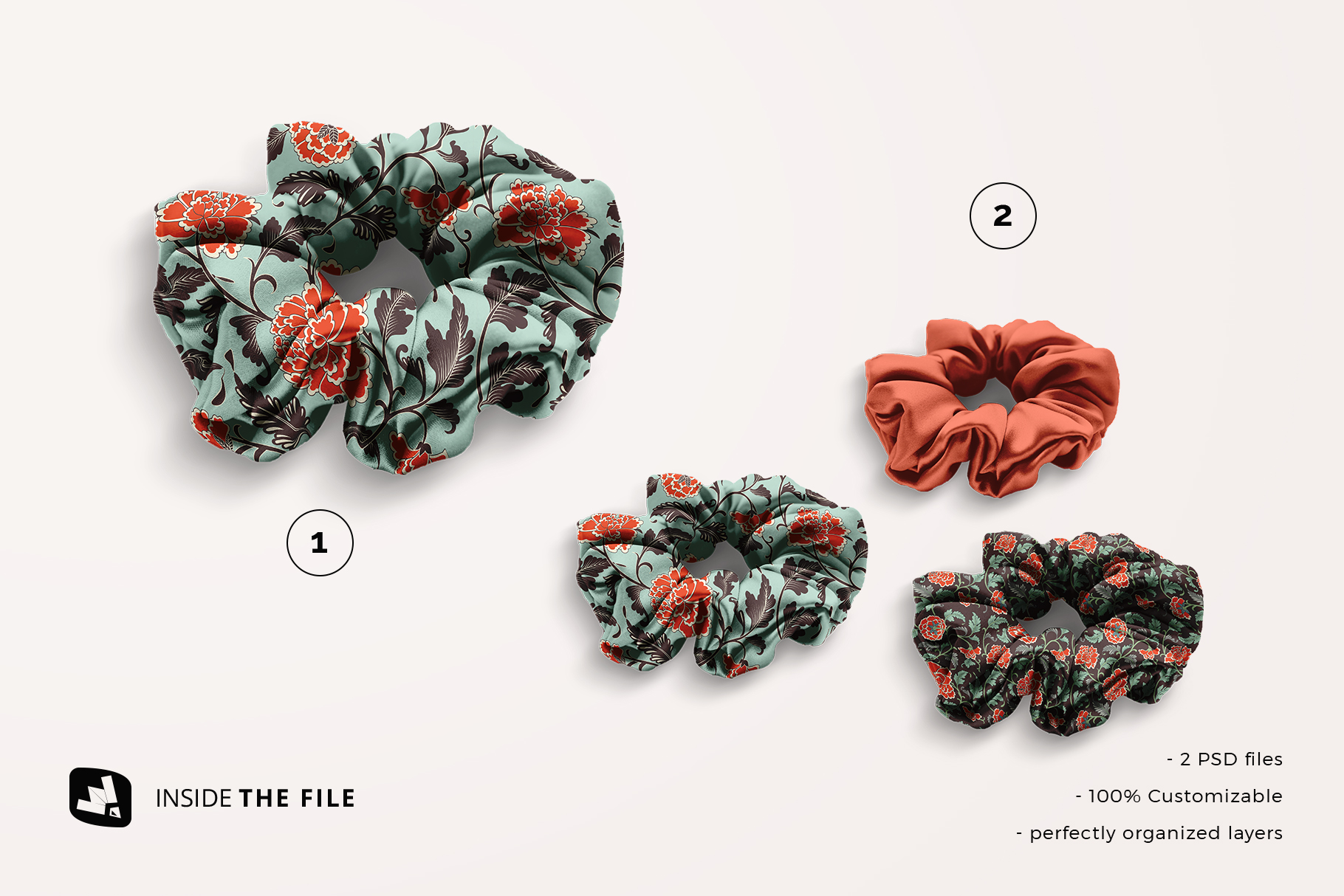 files included in the silk scrunchy mockup
