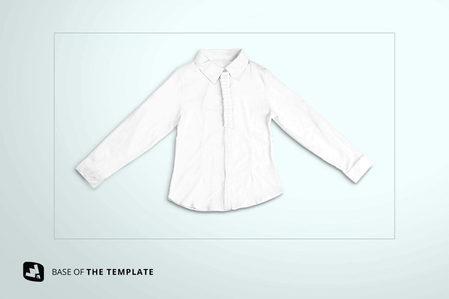 base image of the women's full sleeve blouse mockup