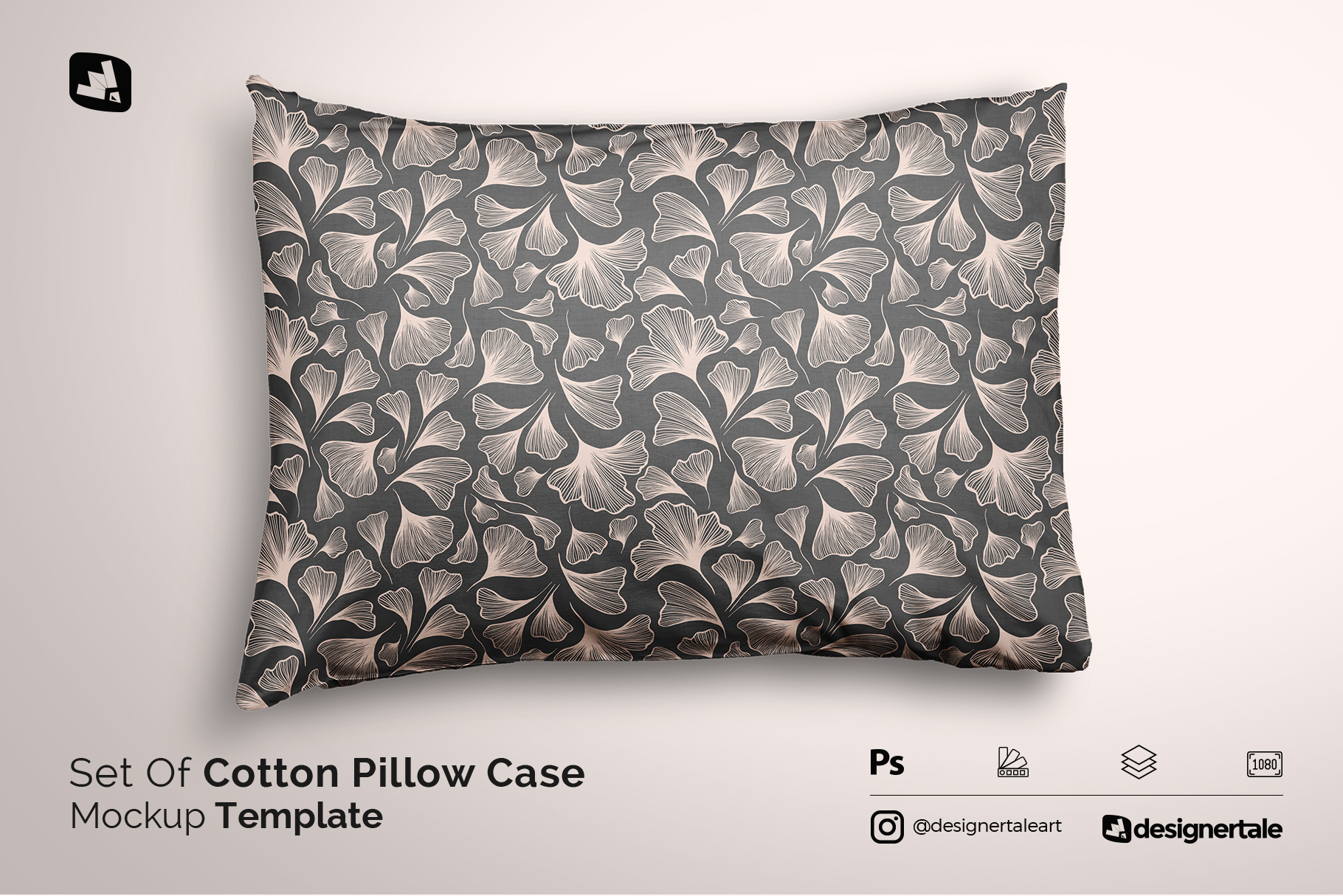 set of cotton pillow case mockup