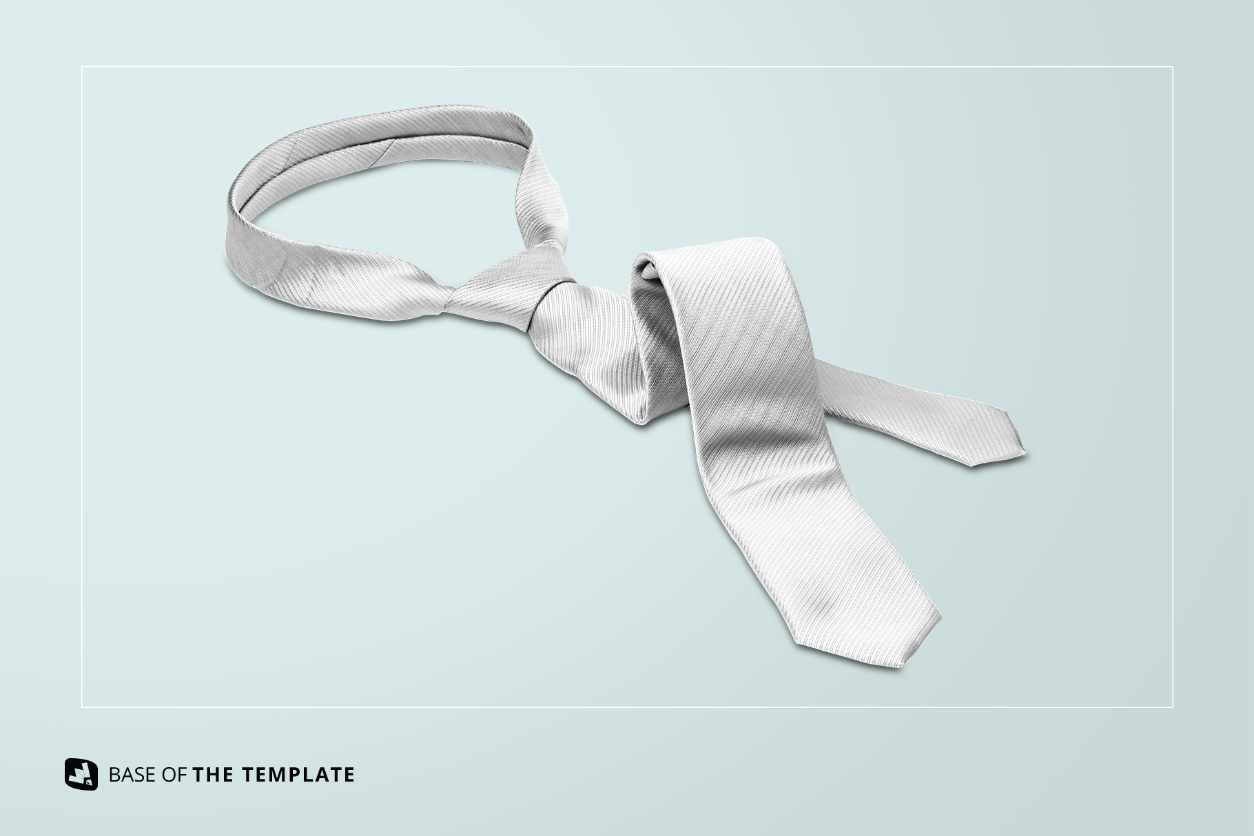 base of the men's formal tie mockup