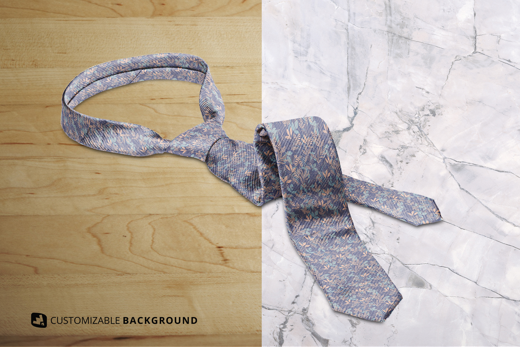 background options of the men's formal tie mockup