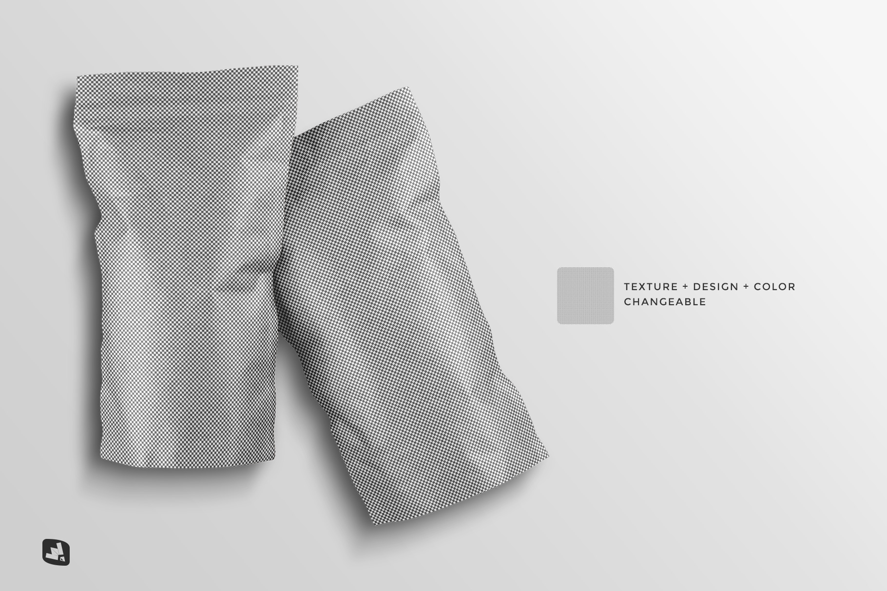 editability of the tall kraft paper packaging mockup