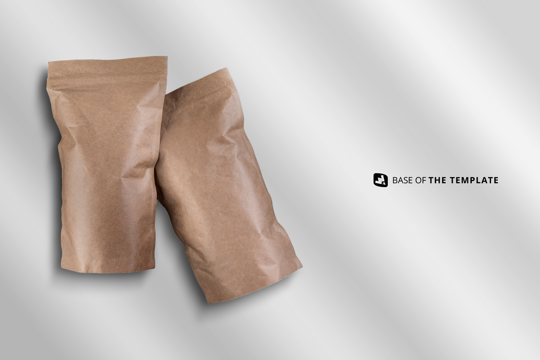 base image of the tall kraft paper packaging mockup