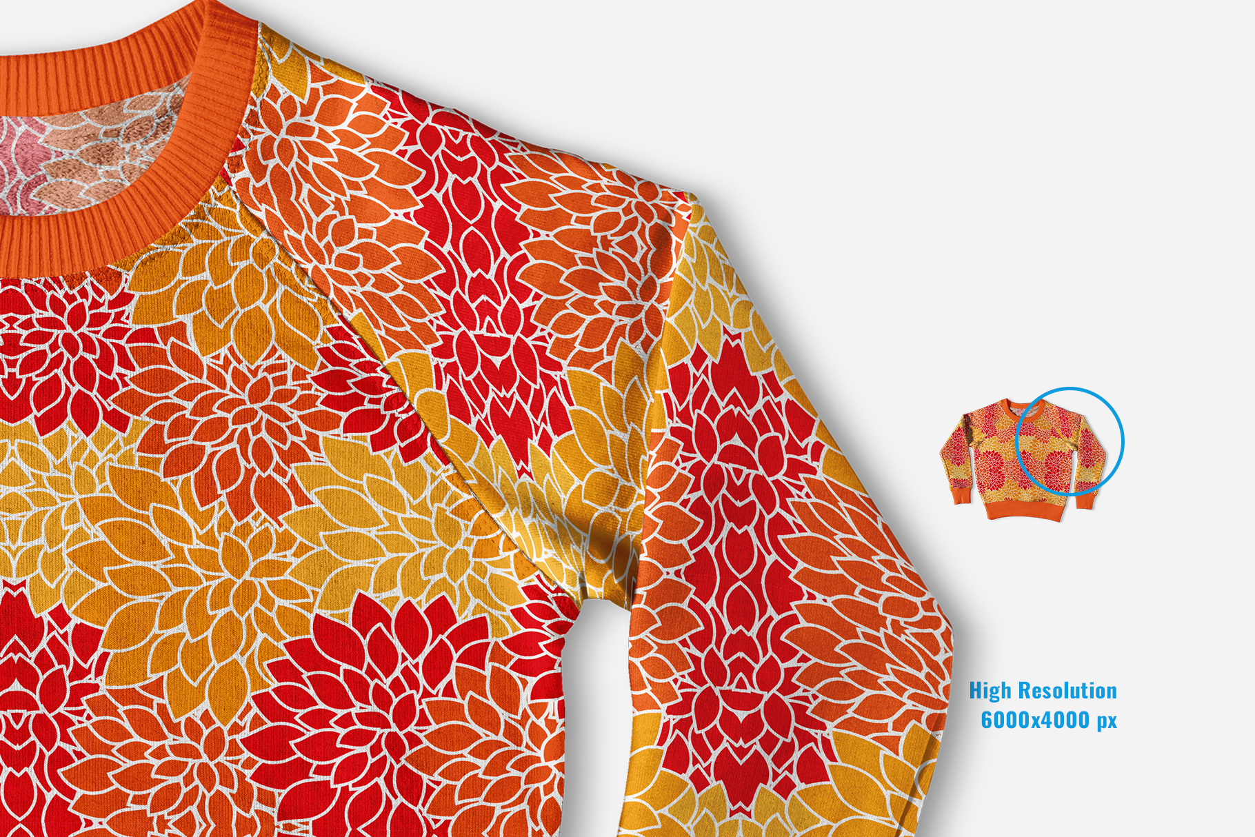 flat-lay-bulky-sweatshirt-mockup-preview-4 zoomed in image of the flat lay bulky sweatshirt mockup