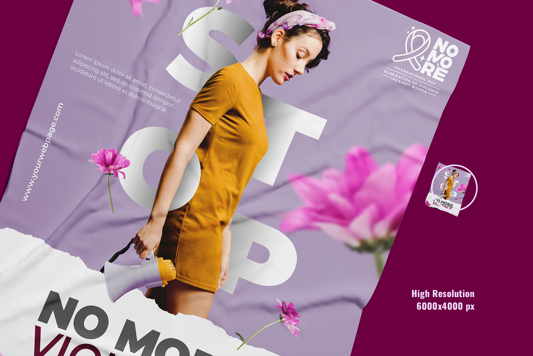 flat-lay-rectangular-poster-mockup-preview-4 zoomed in image of the flat lay rectangular poster mockup