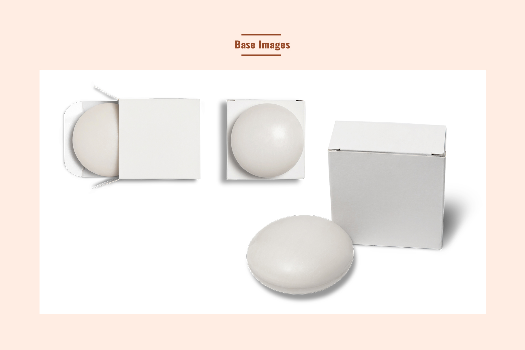 base images of the homemade soap branding mockup