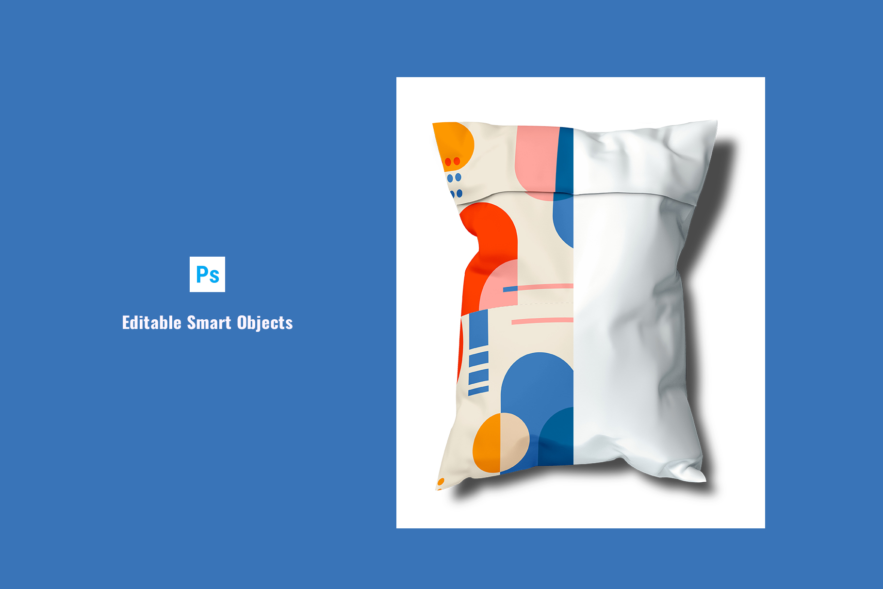 editable smartobject of the topview poly mailer envelope mockup