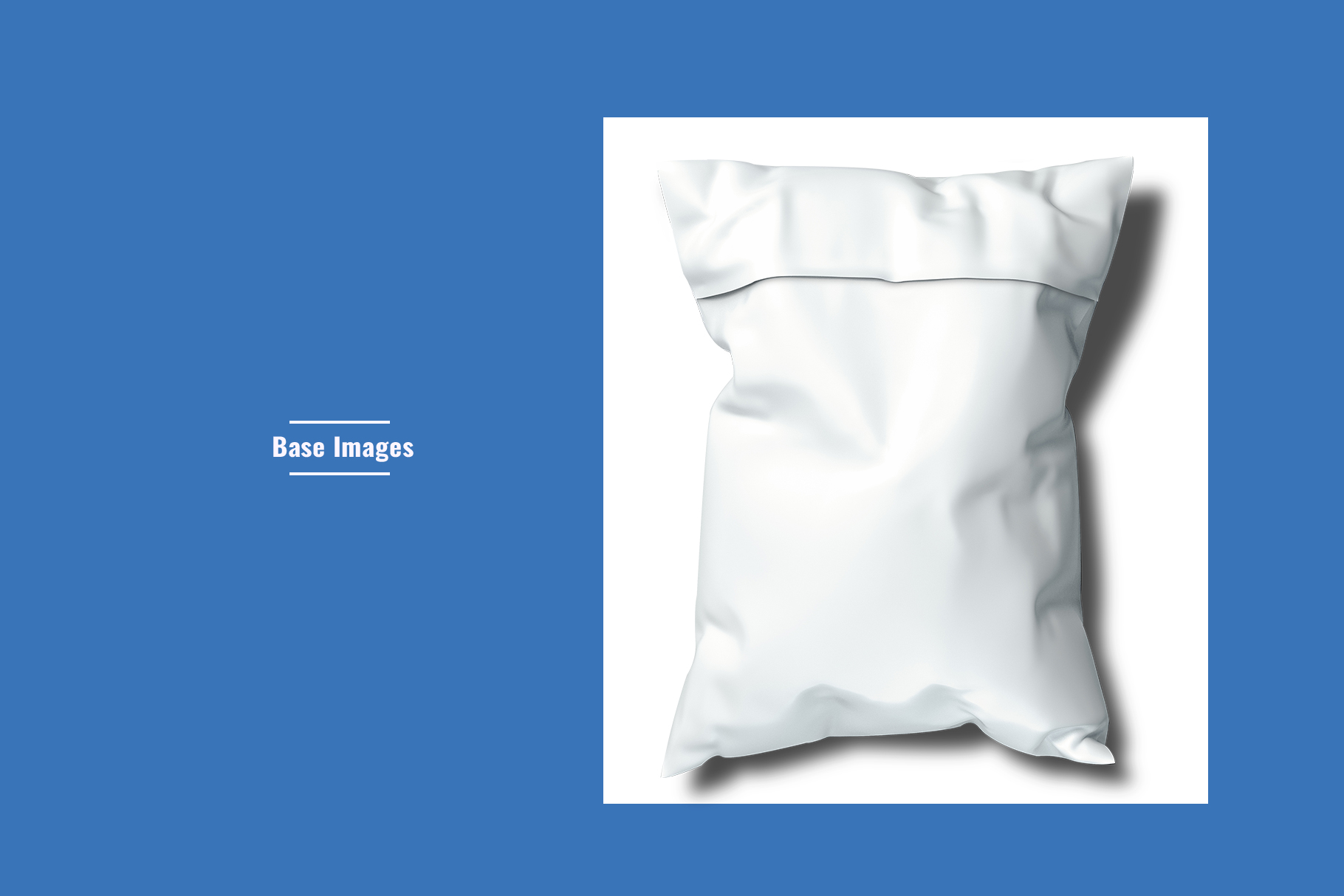 base image of the topview poly mailer envelope mockup