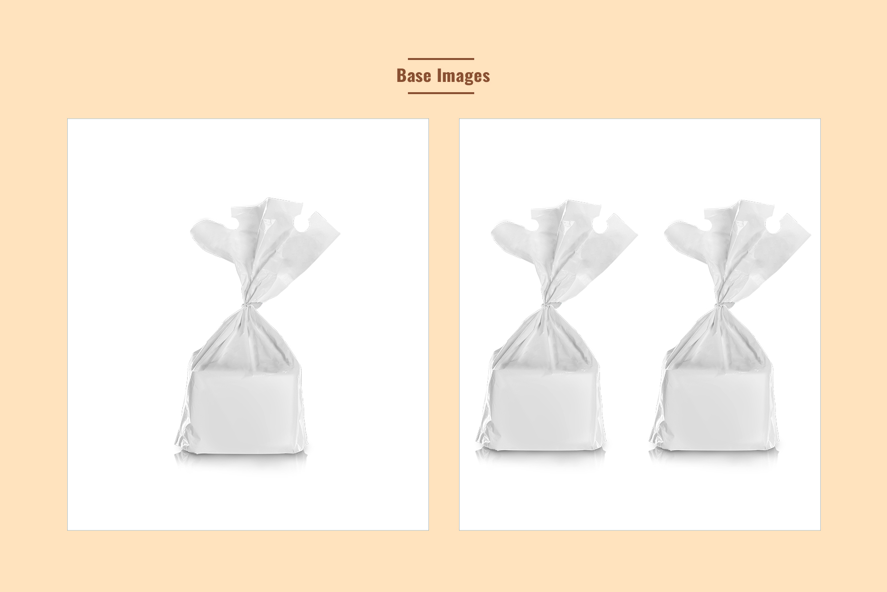 base images of the sandwich bread packaging mockup