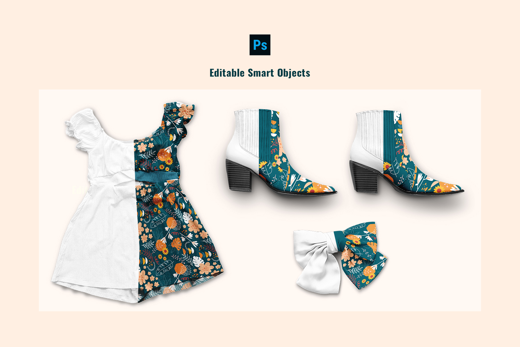 editable smart objects of the female jumpsuit mini scene creator