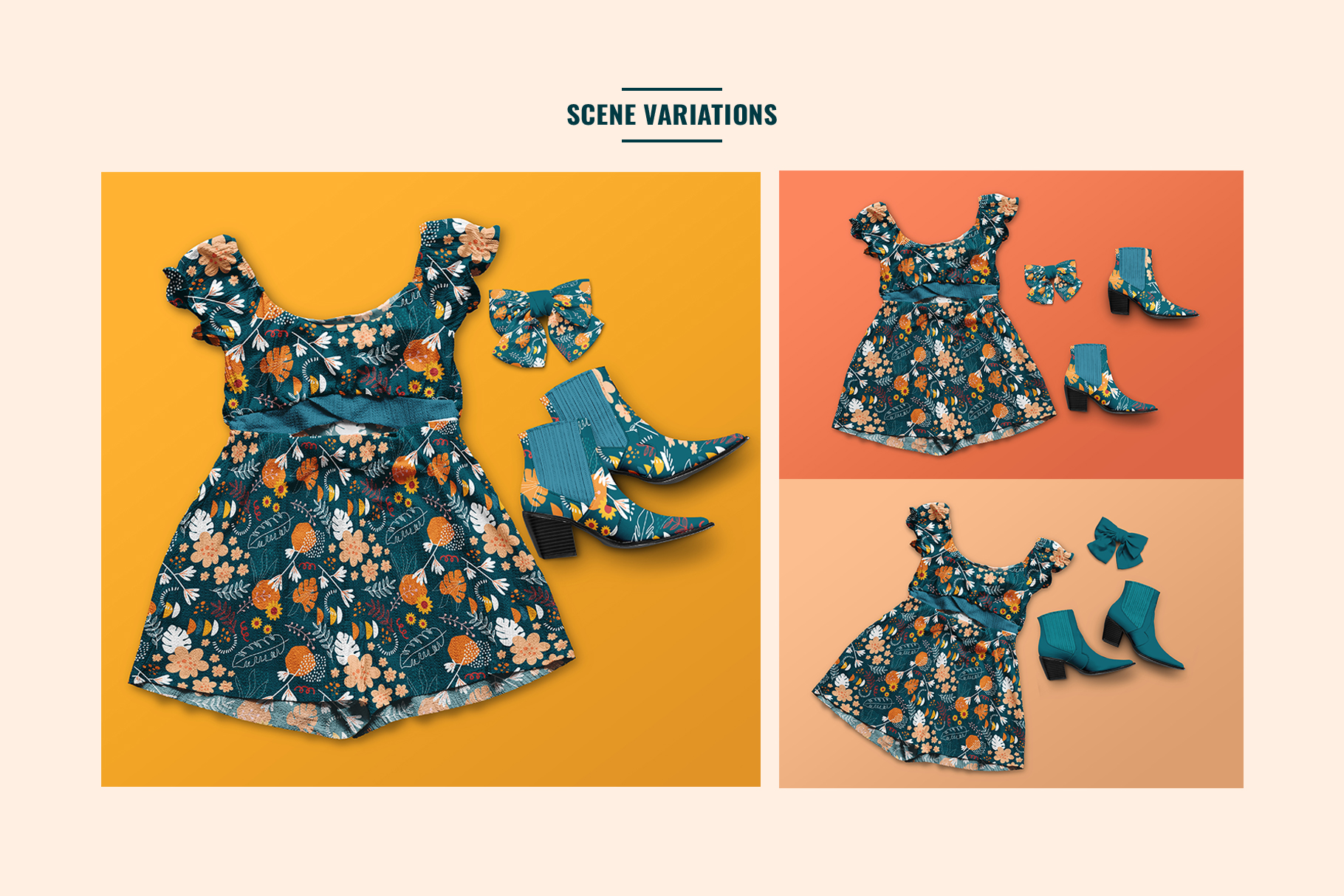 scene variations of the female jumpsuit mini scene creator