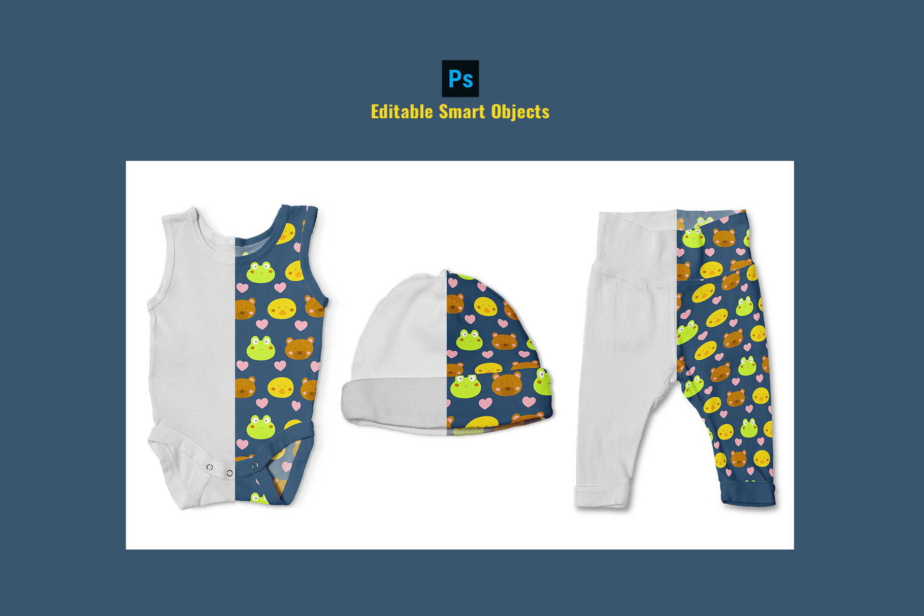 editable smart object of the newborn-baby-apparel-scene-mockup-image-preview-2